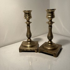 Pair Brass Candlestick Candle