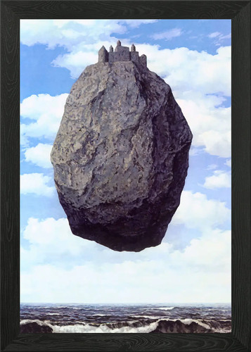 Rene magritte rock framed wall - rene,