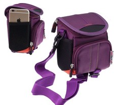 Navitech Purple Camera BagFor Olympus SP-590UZ 12MP Digital Camera