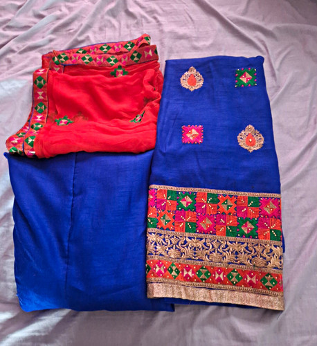 Women blue salwar kameez - women’s,