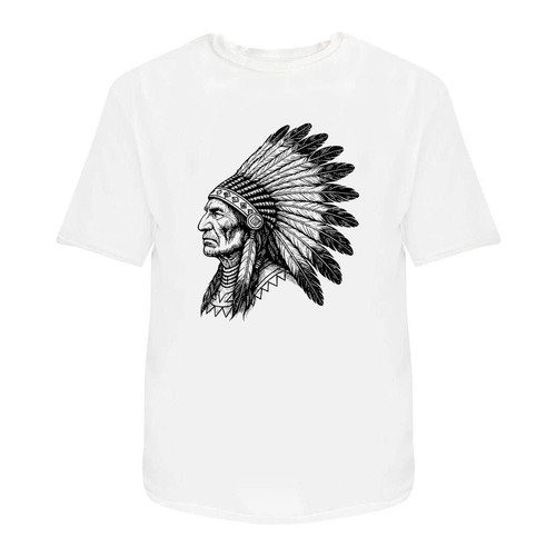 Native american chief - american, side