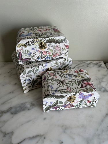 Floral decoupage boxes - floral,