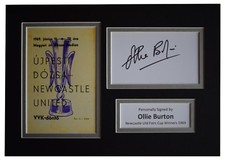 Ollie Burton Signed Autograph