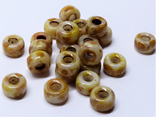4mm czech glass large hole - glass,