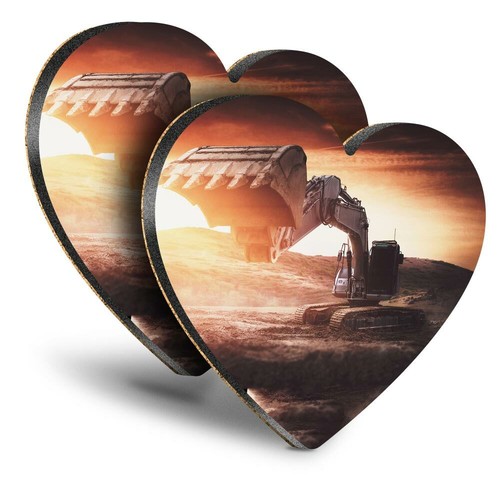 Heart mdf coasters - mdf,