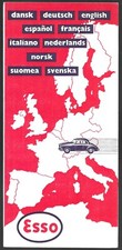 Vintage Esso Oil Gas Company Petrol Station Translation Brochure Travel 1960s