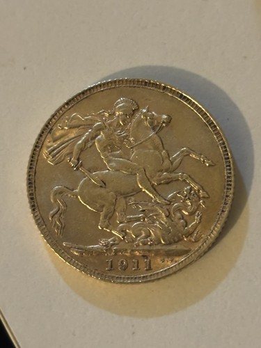 1911 george full sovereign - 1911,