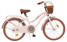 Toimsa Vintage 20 Inch Bike Retro Bicycle Children Kids Girls 7-9 Years Pink