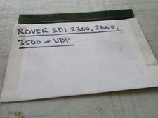 ROVER SD1 2300, 2600, 3500 PARTS MICRO FICHE SLIDES SET OF 2