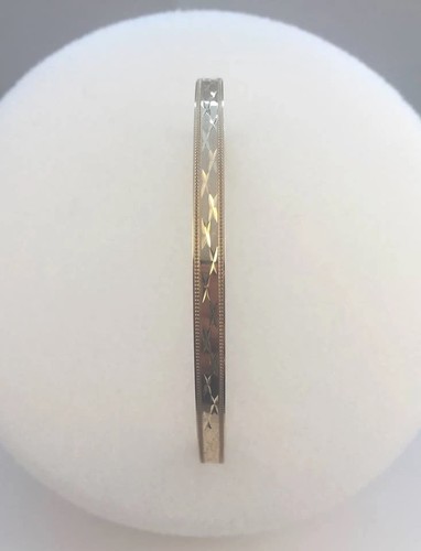 9ct gold pushover bangle - 9ct,