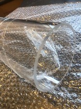 Plastic Tube 126mm Diameter 3mm Wall 120mm bore Clear Perspex Acrylic 24mm x 2mm