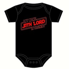 PERSONALISED BABY GROW DISNEY STAR WARS SITH LORD IN TRAINING DARTH VADER 0-18 M