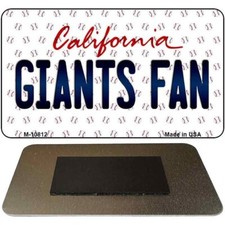 Giants Fan California State  Magnet Fridge Refrigerator Home Kitchen & Car