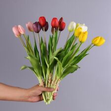 Soft Silicone Real Touch Artificial Tulip Flower For Home Wedding Decor Bouquet