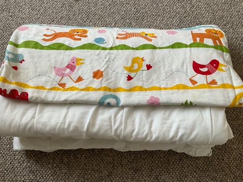 Ikea cot bed set - bed, duvet
