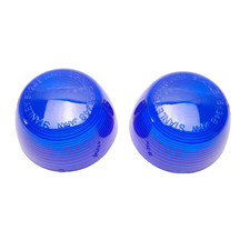 2Pc Honda C50 C70 C90 CB125 CB100 CS90 S90 S90Z Winker Signal Lens Blue New #1