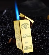 Gold Bar bullion Luxury lighter butane smoke accessories UK free shipping