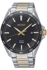 Seiko Men's Solar Black Dial