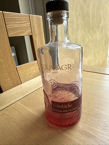 Empty kirkjuvagr gin - kirkjuvagr, bottle