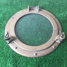 Vintage Brass Porthole Wall