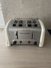Kitchen Aid 4 Slice Toaster Cream works some dints needs repaint