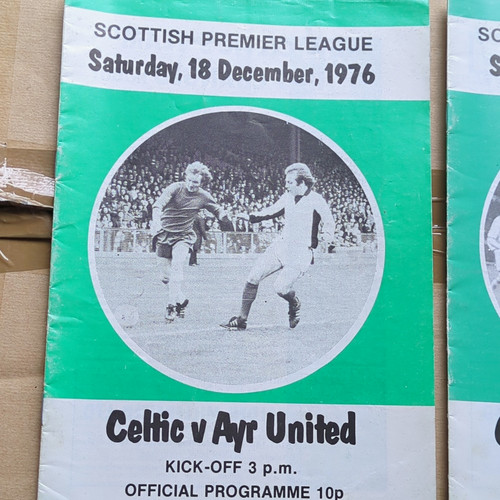 Celtic spl programmes bulk lot - bulk,