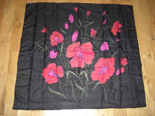 Silk scarf hand made thailand - scarf,