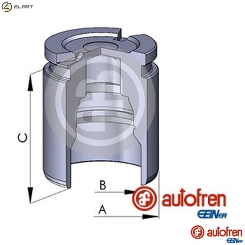 Piston brake caliper d025126 - piston,