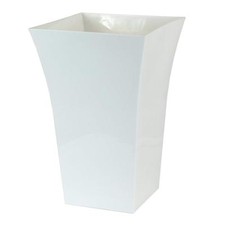 White large plant pot - plant, square