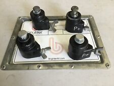 4x POWERDRIVE 40Kg M10 Stage Lighting Speaker Stand Adapter DJ Top Hat 35mm Pole