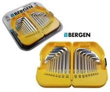 BERGEN Tools 18pc Torx & Hex Key Set Torx T10 /T50 Hex 1.5mm/10mm Clearance