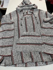 Mexican Baja Hoodie Grey And Red 44-46 XL