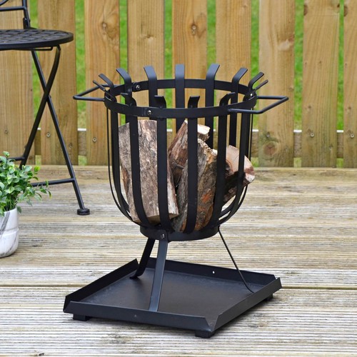 Fire pit log burner - burner, garden