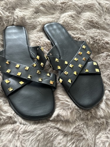 Ladies studded sandals - studded,