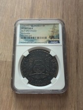 1740 Mexico Silver 8 Reales Hollandia NGC Shipwreck Sea Salvaged XF Details SW1