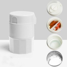 3 in 1 Pill Crusher Pill Box