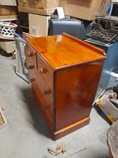 Dresser TV Unit Corner Media Cabinet Stand Solid Pine  4 Drawer