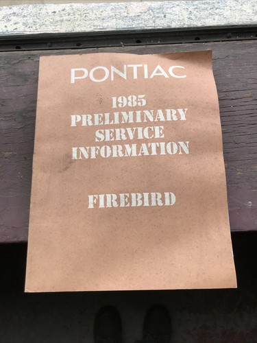 1985 pontiac firebird original - 1985,