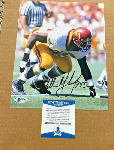 Willie mcginest signed usc - willie,