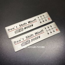 2Pcs JDM Don't Shift Miss 6