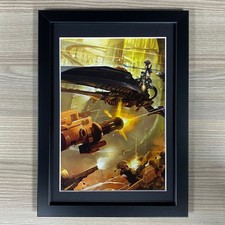 HARLEQUIN SKYWEAVER FRAMED ART ELDAR AELDARI SOLITAIRE JETBIKE WARHAMMER 40K
