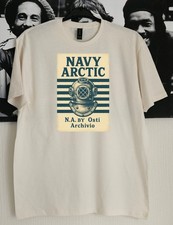 Mens Navy Arctic Osti Archivio 80s Casuals Nostalgia Retro T-Shirt Large