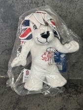 NEW SEALED Official Team GB Olympics White Pride The Lion Soft Plush Toy 8" 20cm
