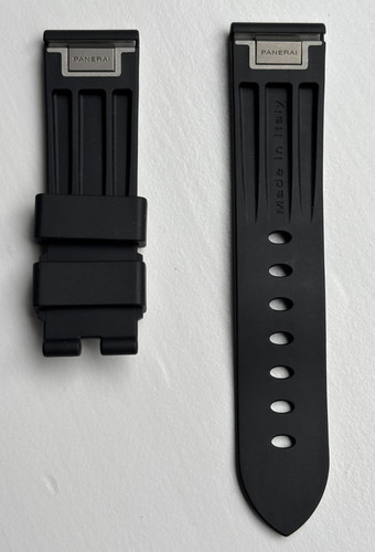 Panerai black rubber strap - panerai,