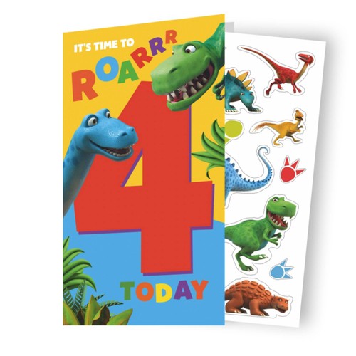 Dinosaur roar age sticker - roar, 4