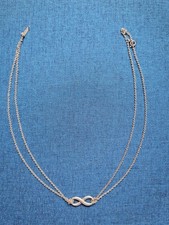 Tiffany & Co 925 Sterling Silver Infinity Pendant Necklace