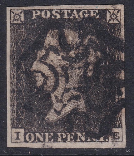 Penny black used - qv, 4