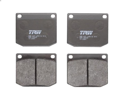 Brake pad set disc - disc, trw