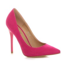 WOMENS LADIES HIGH HEEL WEDDING BRIDESMAID EVENING PARTY POINTED COURT SHOES