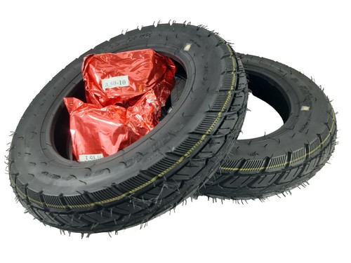 Pair 10 black mobility - 3.50-10,
